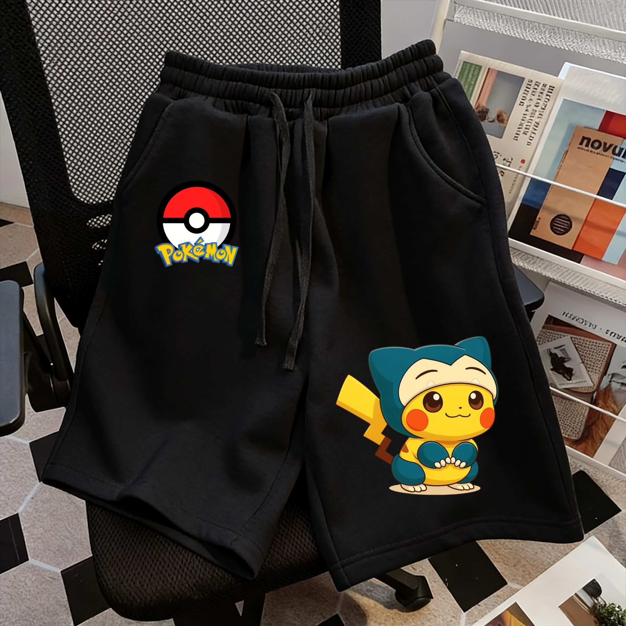 Anime Merchandise Shop - Summer Pikachu Pokemon Shorts for Men