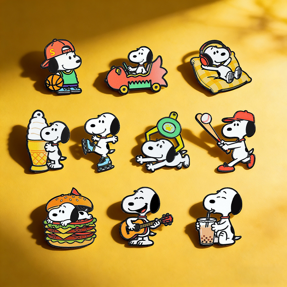 Enamel Pin Set - 5Pcs/10Pcs Cute Badge Leisure and Sports
