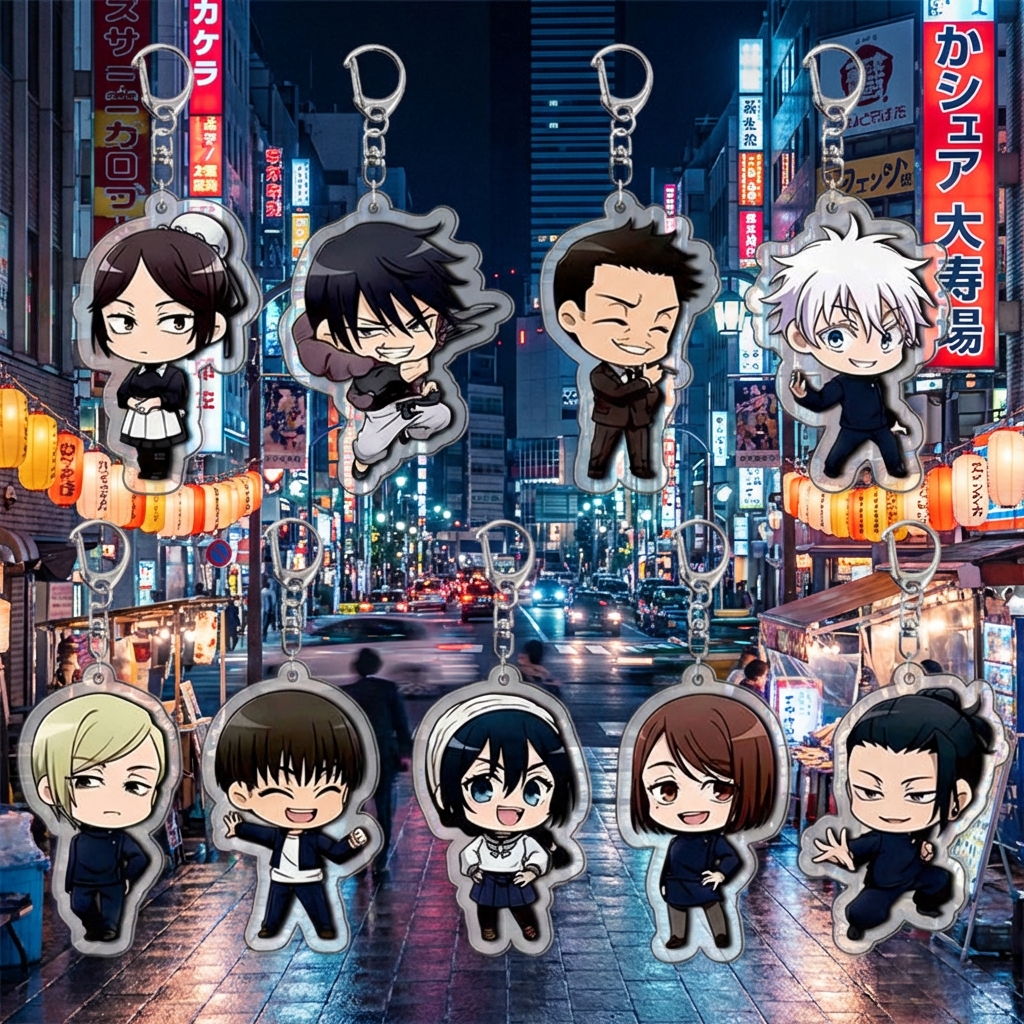 Anime Merchandise Keychain - Jujutsu Kaisen Acrylic Keychain Yuji Itadori