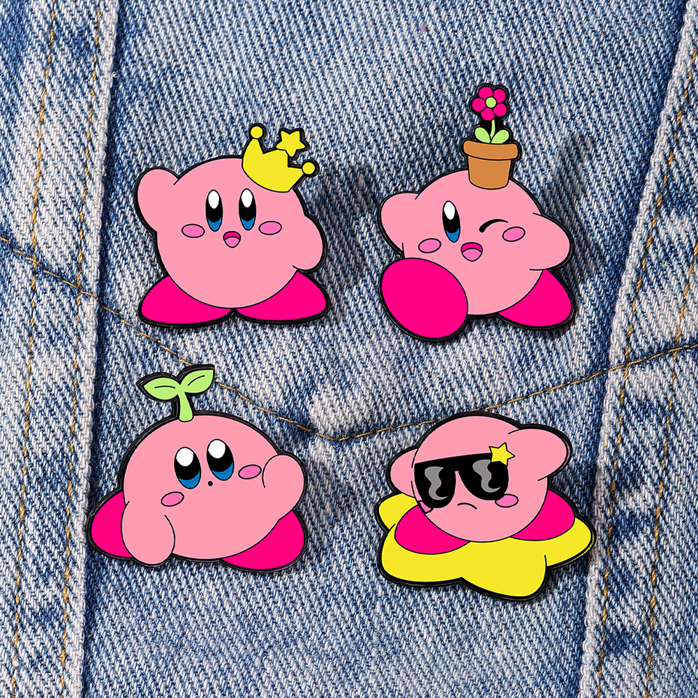 4pcs Kirby Enamel Lapel Pins S - Enamel Pin Set incelemesi ve fiyatı