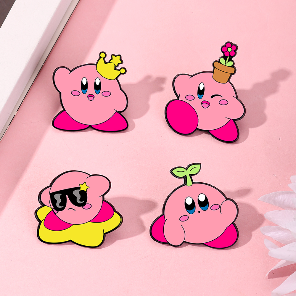 4pcs Kirby Enamel Lapel Pins S - Enamel Pin Set incelemesi ve fiyatı