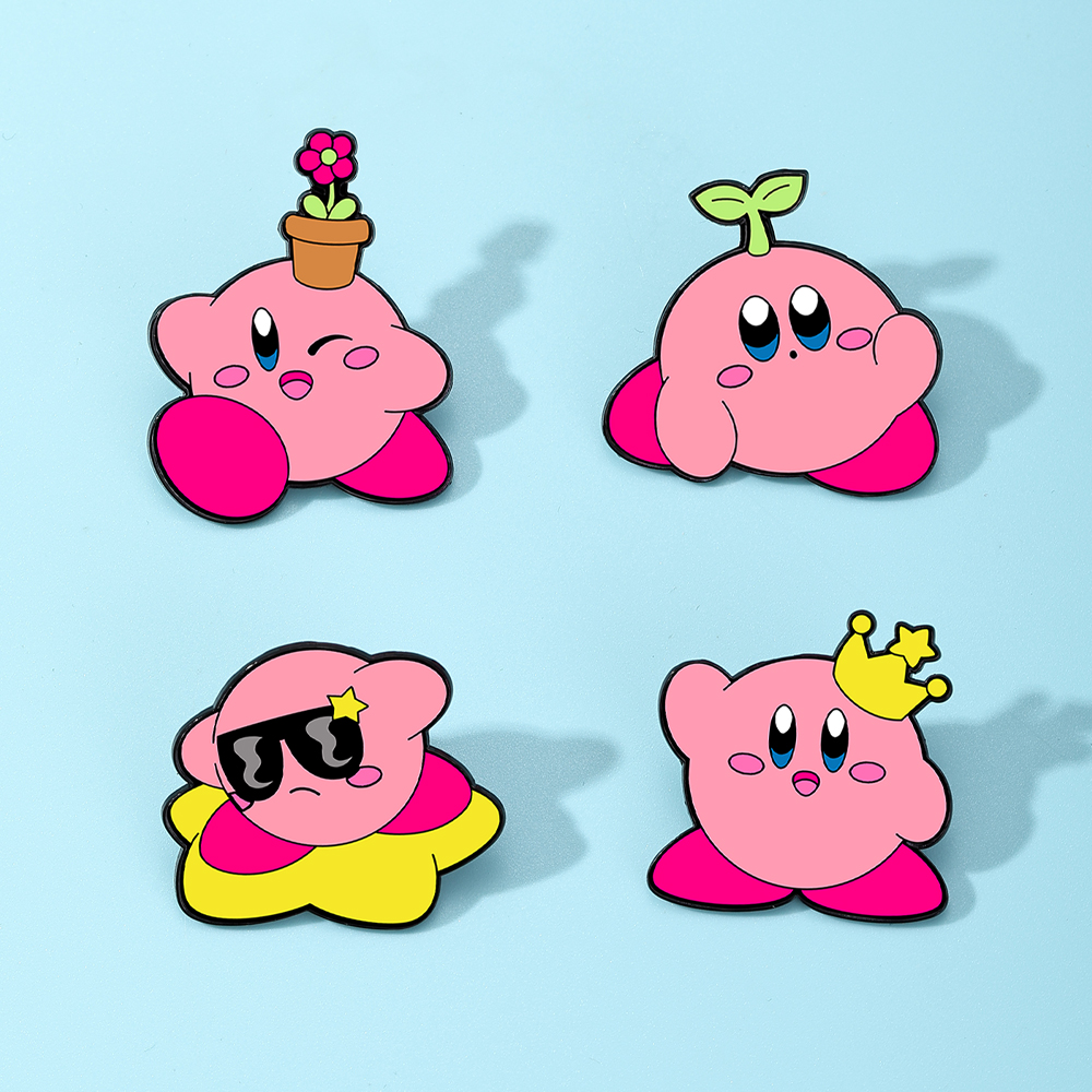 4pcs Kirby Enamel Lapel Pins S - Enamel Pin Set incelemesi ve fiyatı