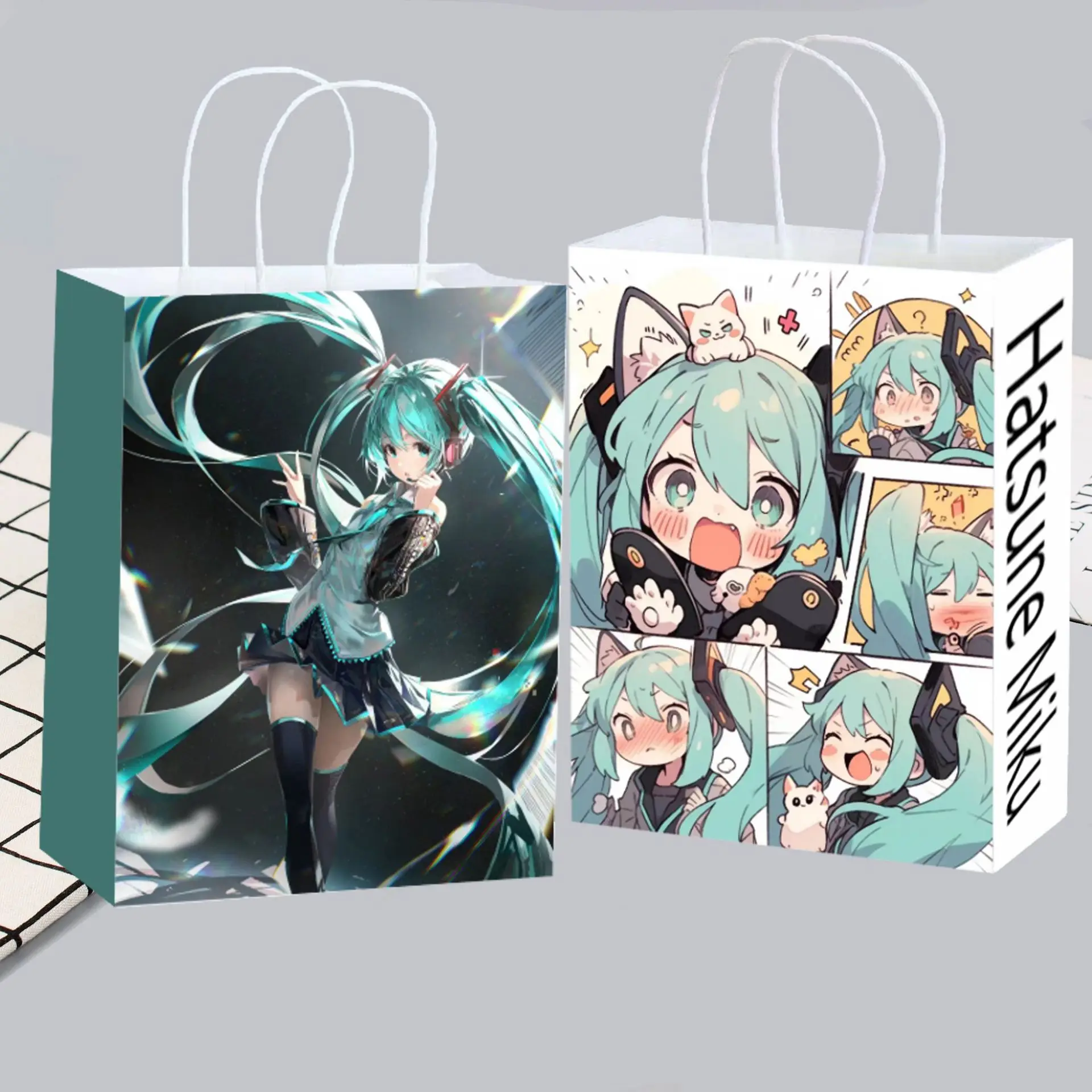 Cute Anime Hatsune Miku Paper  - Anime Merchandise Bag incelemesi ve fiyatı