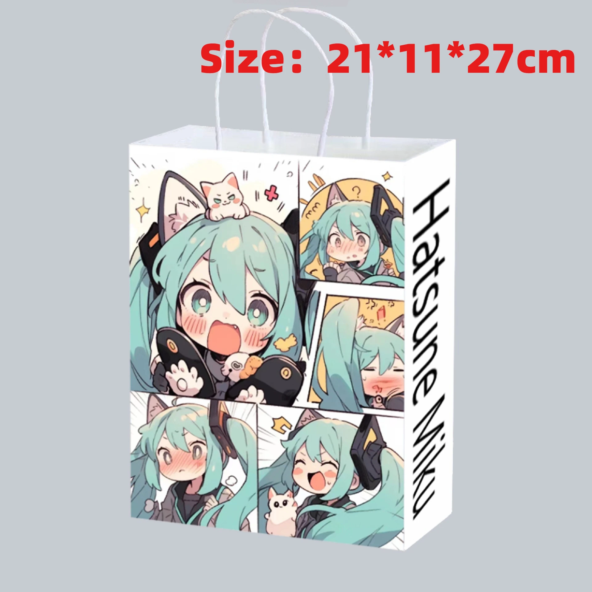 Cute Anime Hatsune Miku Paper  - Anime Merchandise Bag incelemesi ve fiyatı