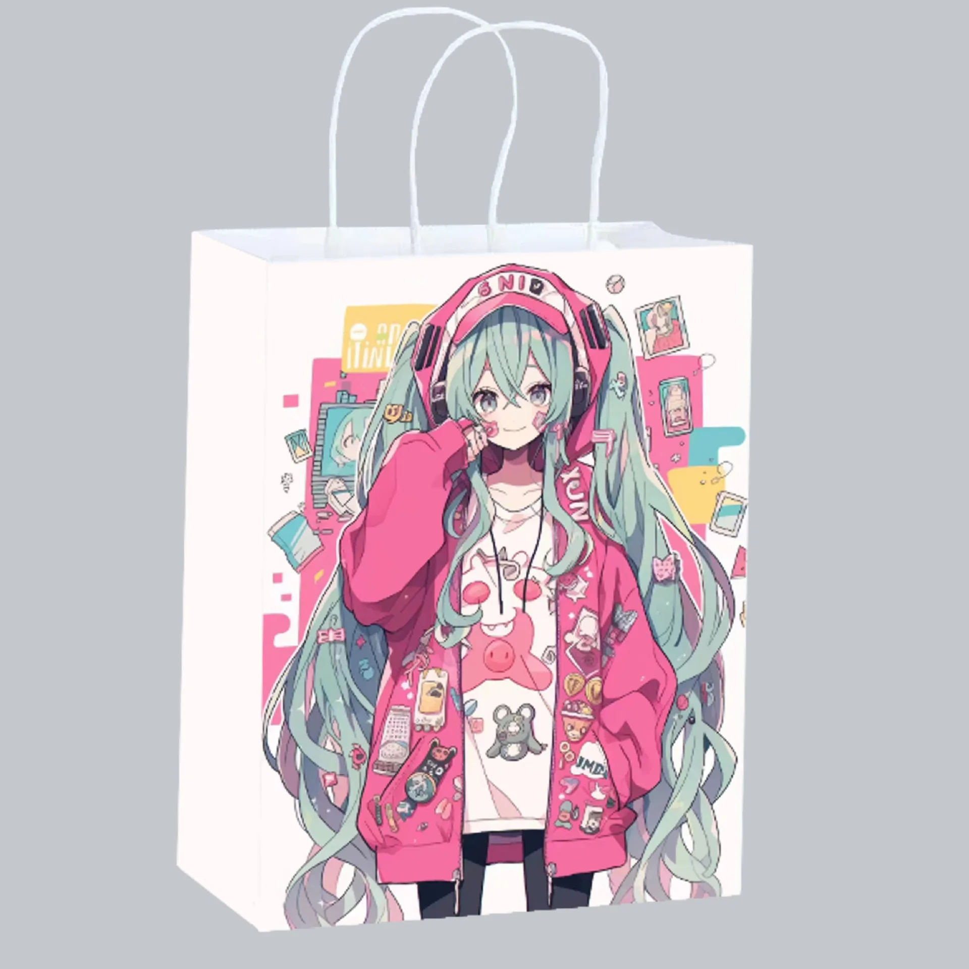 Cute Anime Hatsune Miku Paper  - Anime Merchandise Bag incelemesi ve fiyatı