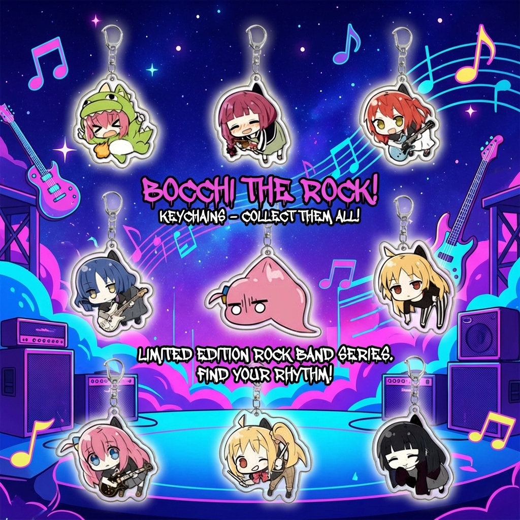 Bocchi the Rock  Goto Hitori I - Anime Merchandise Keychain incelemesi ve fiyatı