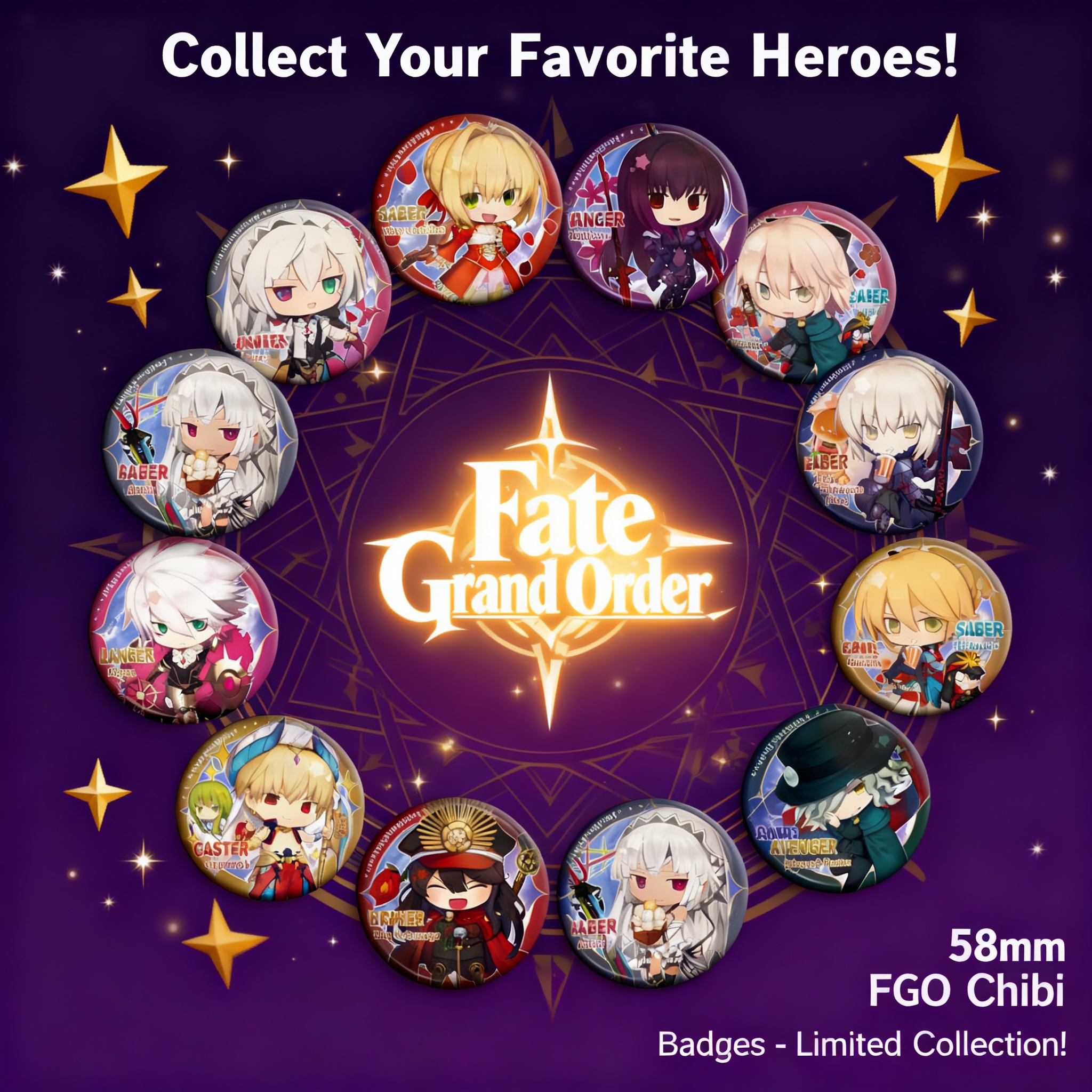 Fate Grand Order FGO Anime Bad - Fate Anime Merchandise incelemesi ve fiyatı