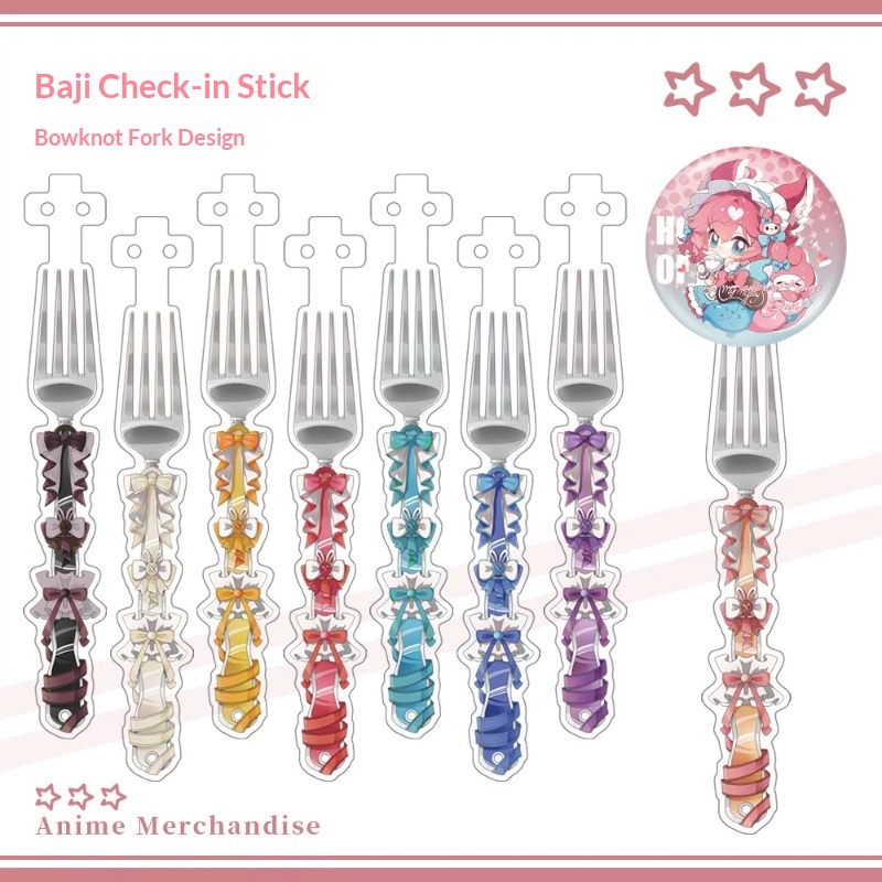 Anime Acrylic Bowknot Fork Sha - Anime Cosplay Merchandise incelemesi ve fiyatı