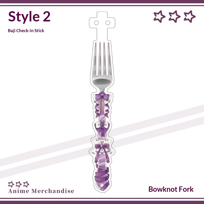 Anime Acrylic Bowknot Fork Sha - Anime Cosplay Merchandise incelemesi ve fiyatı