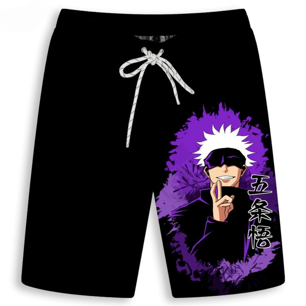 Men's Gojo Satoru Printed Shor - Anime Merchandise Shop incelemesi ve fiyatı