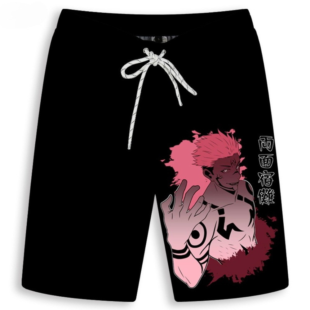 Men's Gojo Satoru Printed Shor - Anime Merchandise Shop incelemesi ve fiyatı