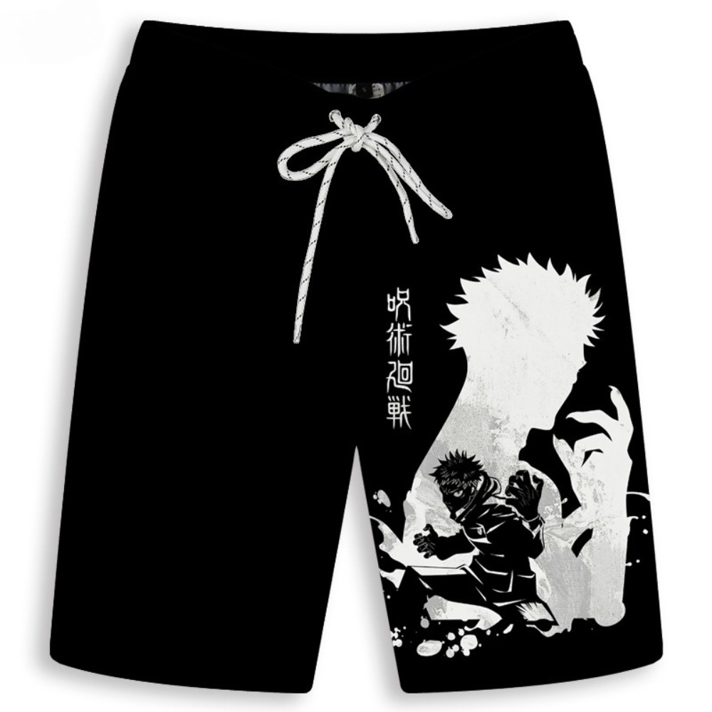 Men's Gojo Satoru Printed Shor - Anime Merchandise Shop incelemesi ve fiyatı