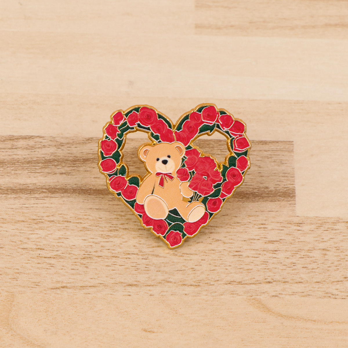 Fox Rose Bear Enamel Pins Anim - Enamel Pin Set incelemesi ve fiyatı