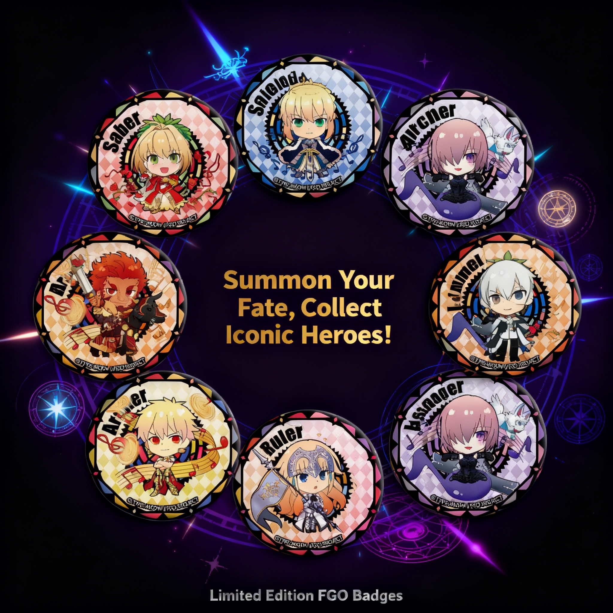 Fate Grand Order Anime Badge 5 - Fate Anime Merchandise incelemesi ve fiyatı
