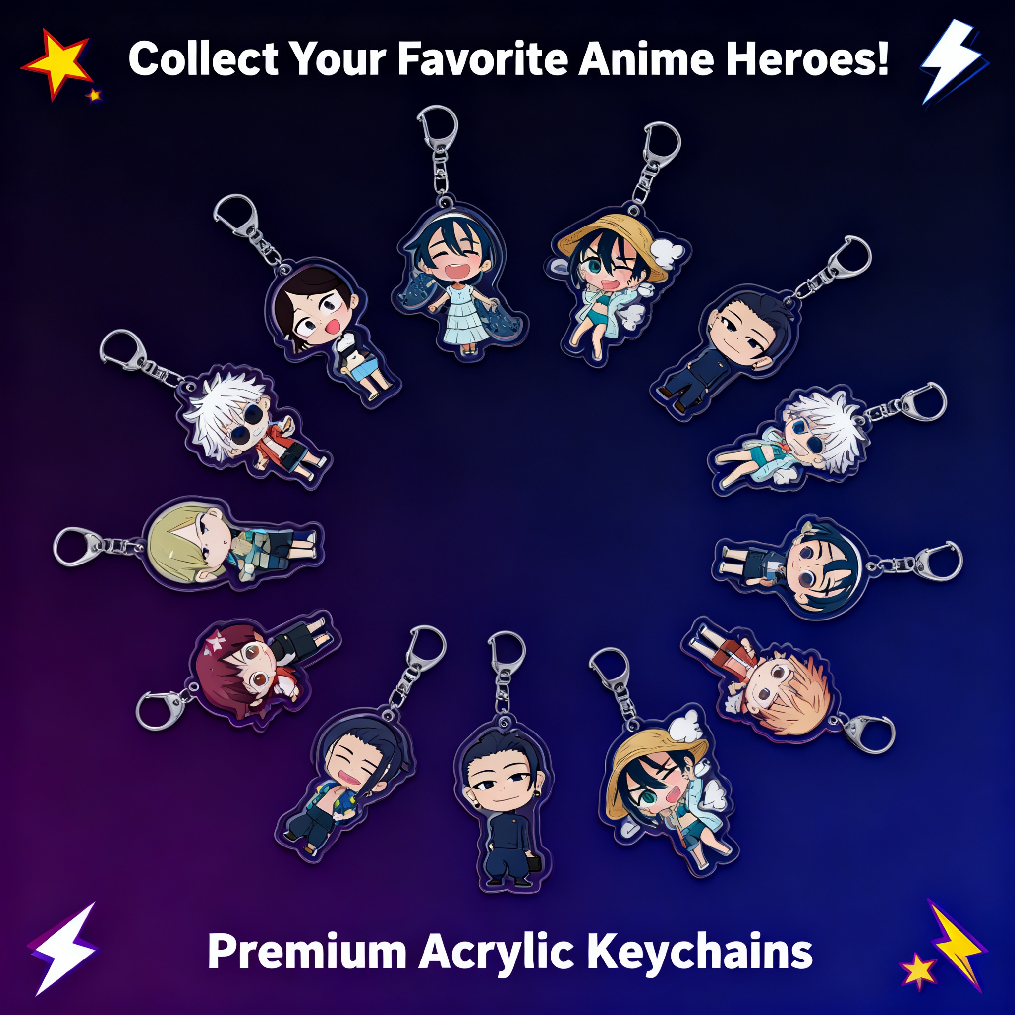 Jujutsu Kaisen Gojo Satoru Fus - Anime Merchandise Keychain incelemesi ve fiyatı