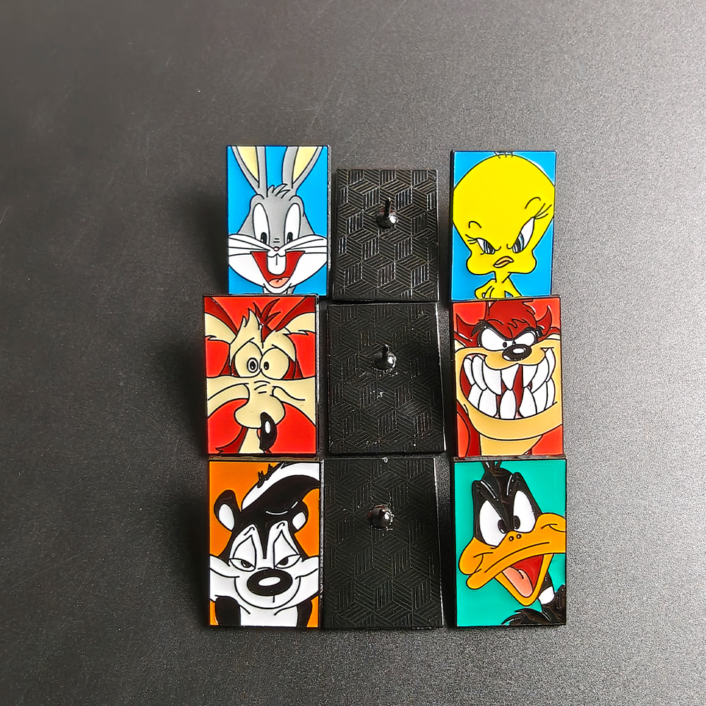9pcs Creative Bunny Geometric  - Enamel Pin Set incelemesi ve fiyatı