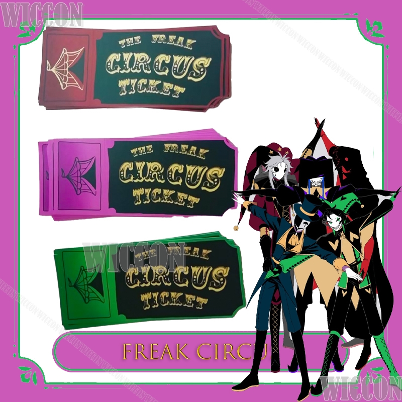 Freak Circus Ticket Card Red G - Anime Cosplay Merchandise incelemesi ve fiyatı