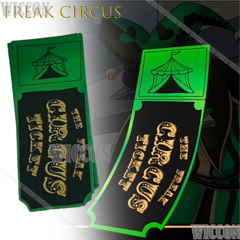 Freak Circus Ticket Card Red G - Anime Cosplay Merchandise incelemesi ve fiyatı