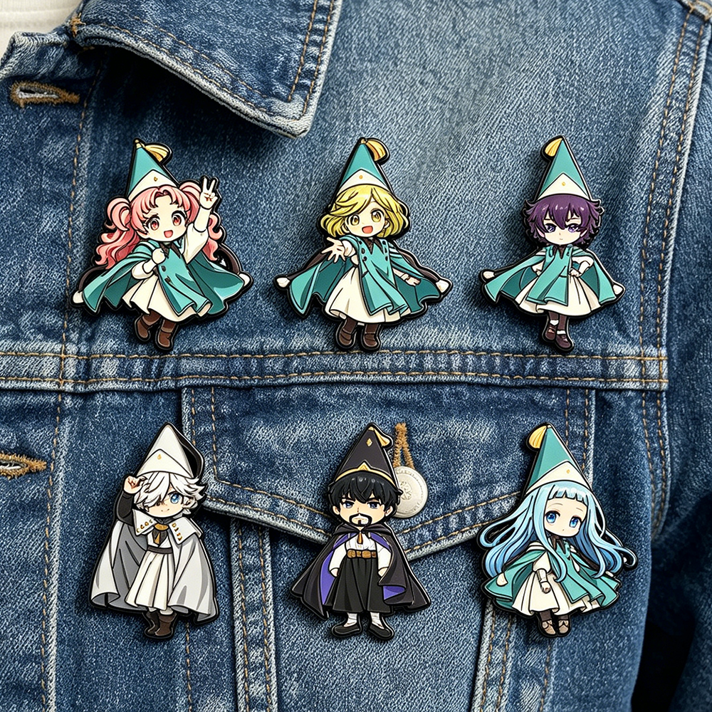 6pcs Witch Hat Enamel Pin Set  - Enamel Pin Set incelemesi ve fiyatı