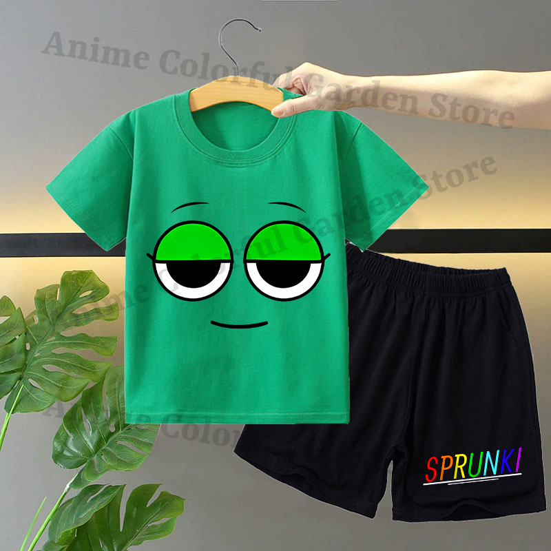 Sprunki 2pcs T-shirt and Short - Anime Themed Merchandise incelemesi ve fiyatı