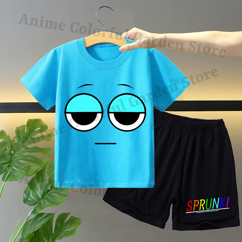 Sprunki 2pcs T-shirt and Short - Anime Themed Merchandise incelemesi ve fiyatı
