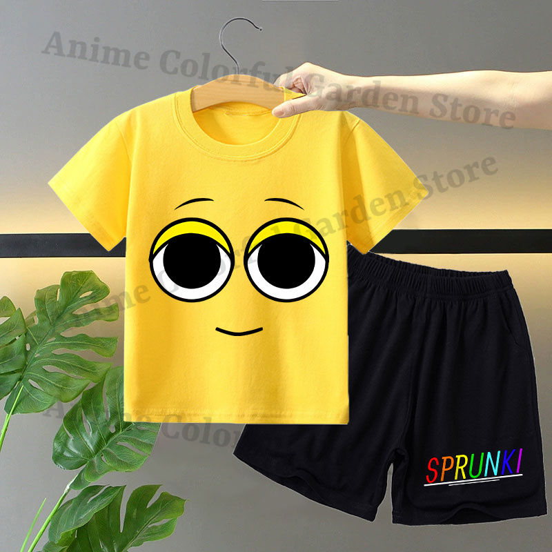 Sprunki 2pcs T-shirt and Short - Anime Themed Merchandise incelemesi ve fiyatı