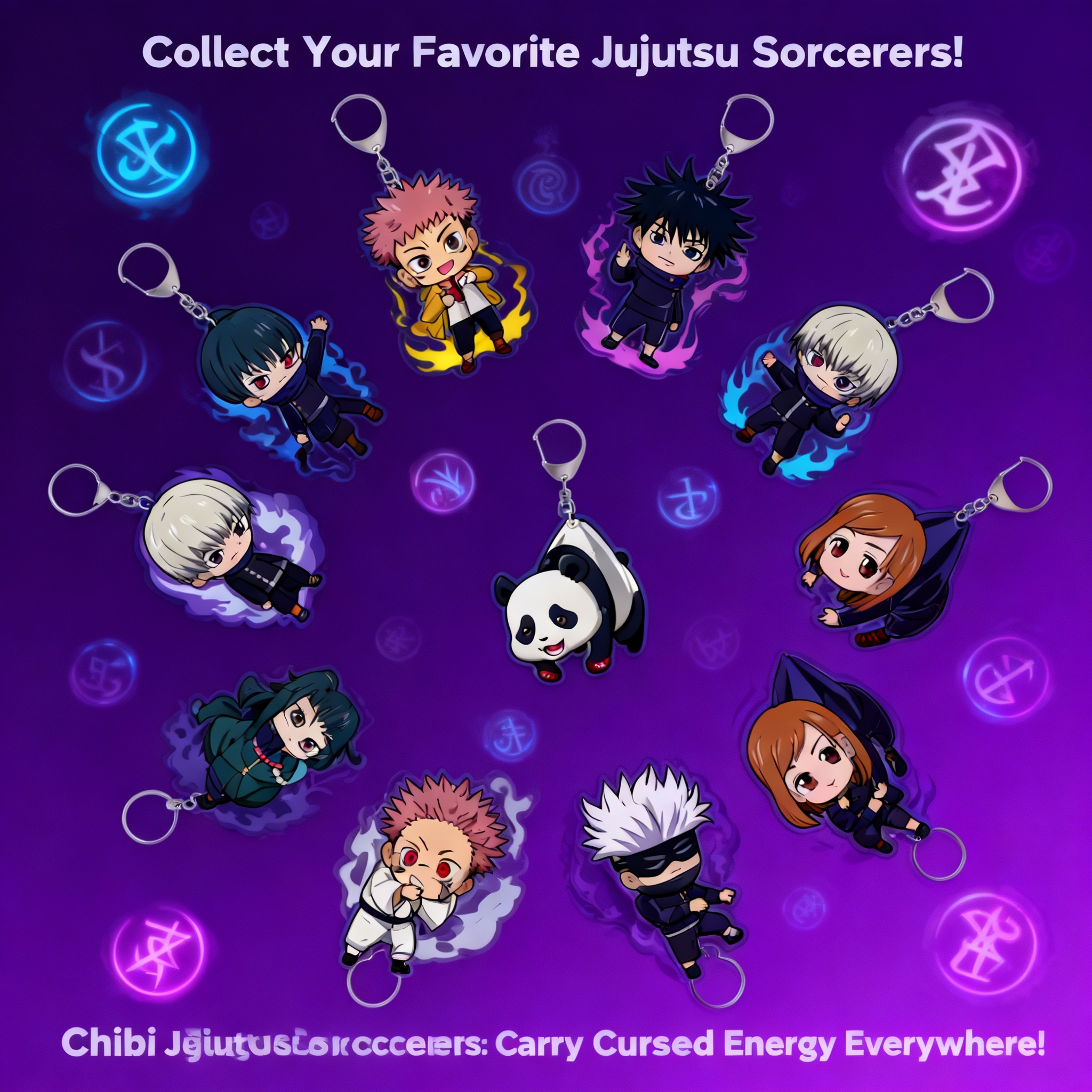 Jujutsu Kaisen Anime Double Si - Anime Merchandise Keychain incelemesi ve fiyatı