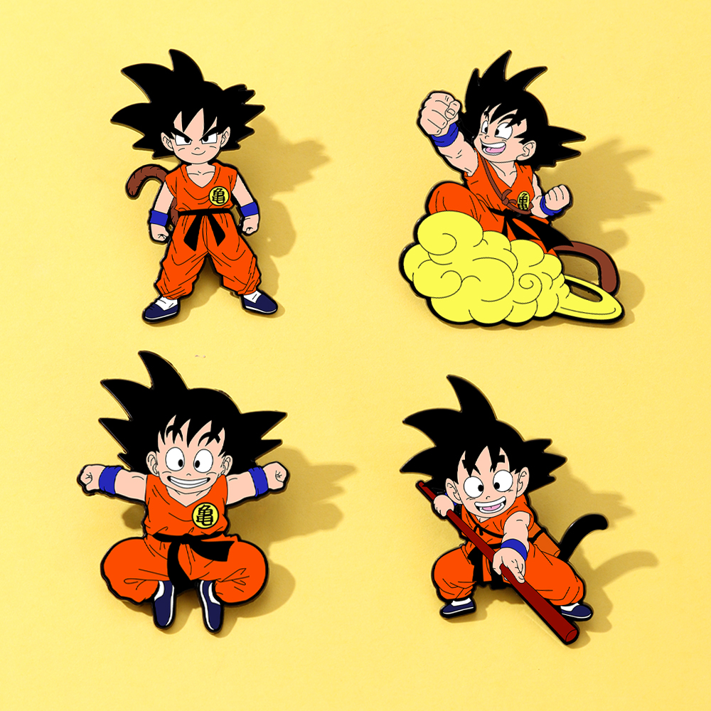4 Pcs Son Goku Dragon Ball Car - Enamel Pin Set incelemesi ve fiyatı