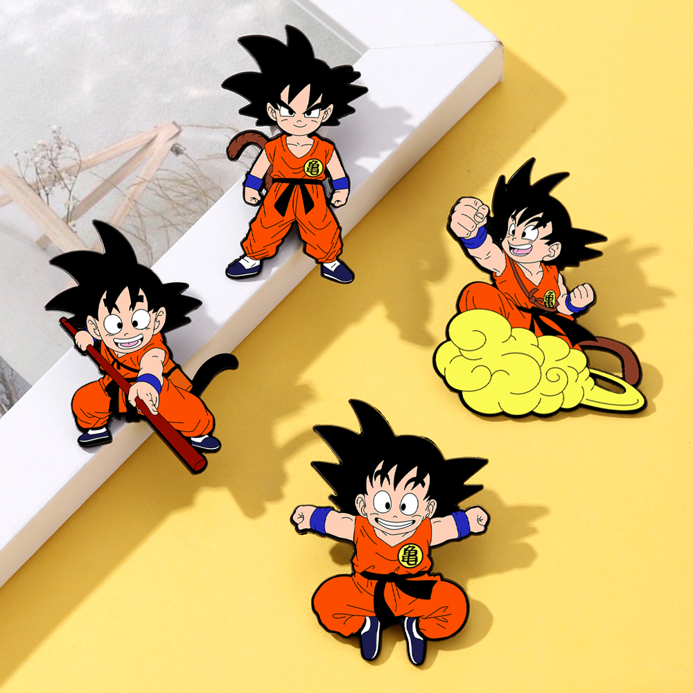 4 Pcs Son Goku Dragon Ball Car - Enamel Pin Set incelemesi ve fiyatı