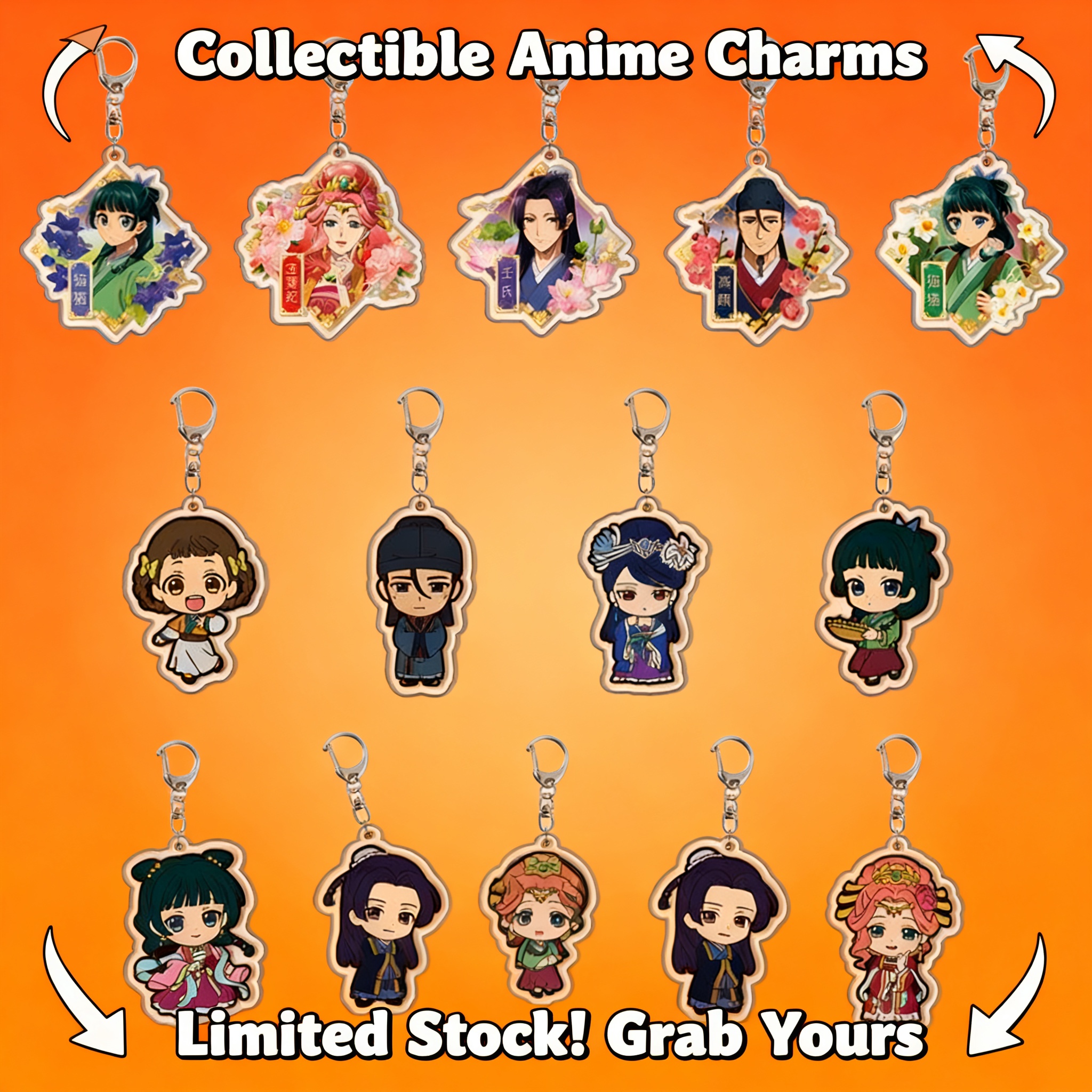 Anime Keychain Acrylic Keychai - Anime Merchandise Keychain incelemesi ve fiyatı