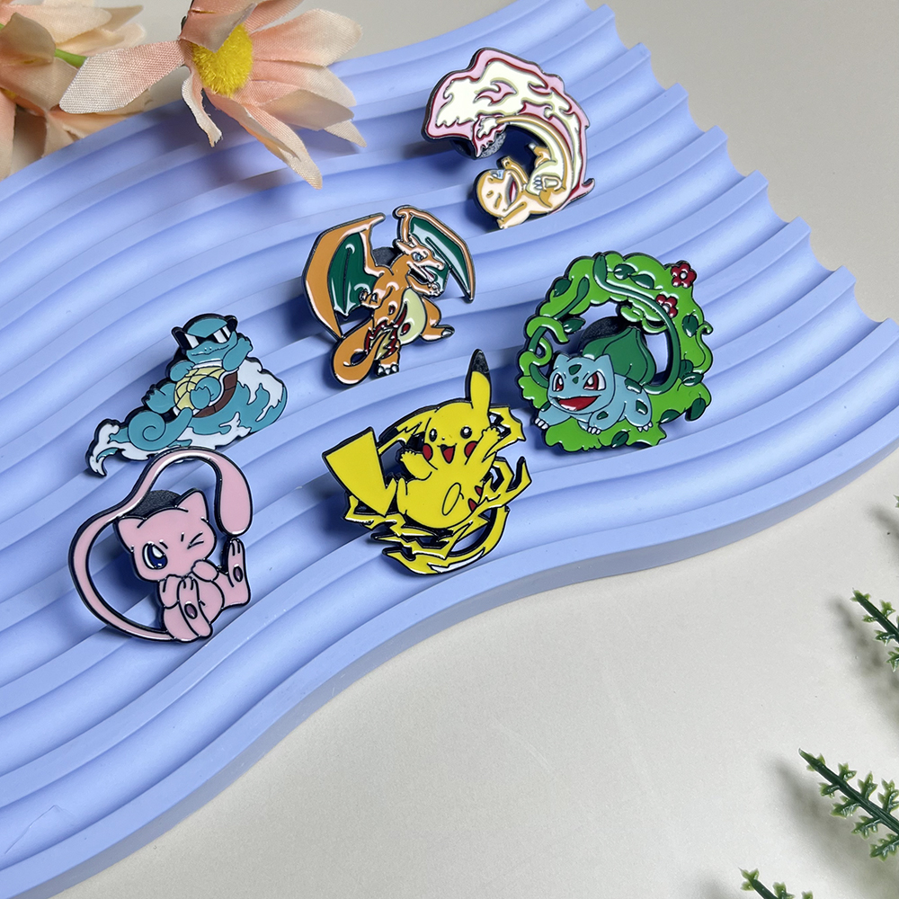 6pcs Anime Pins Set Pokemon En - Enamel Pin Set incelemesi ve fiyatı